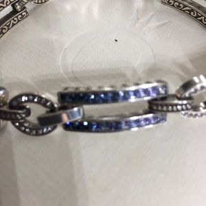 Beautiful Safire And sterling silver bracelet